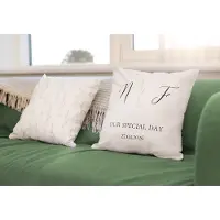 Smartphoto Tyynynpäällinen polyesterista. Nelikulmio M. painatus edessä ja takana