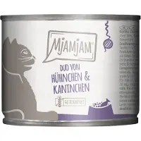 MjAMjAM 6x 200g Duo Juicy Chicken & Rabbit höyrytetyllä kurpitsalla Märkä kissanruoka