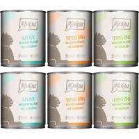 MjAMjAM 6x800g Mixpack puhdasta lihaa (3 lajiketta) märkäruokaa kissoille