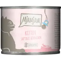 MjAMjAM 6x200g Kitten Juicy Chicken with Salmon Oil Märkä kissanruoka