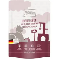 MjAMjAM 6x 300g Squeeze riista, kani & mustikat kissan märkäruoka