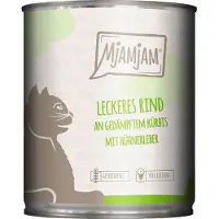 MjAMjAM 24x 800g mehevä kana & luonnonlohi kissan märkäruoka