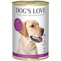 Dog´s Love 6x 400g Dog's Love Adult lammasta märkäruokaa koirille