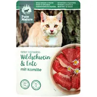 Pure Nature 24x85g Feline villisika & ankka kissan märkäruoka
