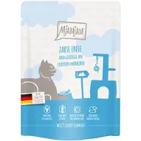 MjAMjAM 24x 300g Quetschie hellävarainen ankka & siipikarja maukkaiden porkkanoiden kera märkäruokaa kissoille