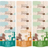 MjAMjAM 12x125g Mixpack puhdasta lihaa nautintosekoitus (3 lajiketta) märkäruokaa kissoille