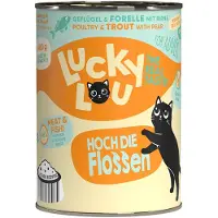 Lucky Lou 24x 400g Lifestage aikuisten siipikarjan ja taimenen märkä kissanruoka (Lifestage Adult Poultry & Trout)