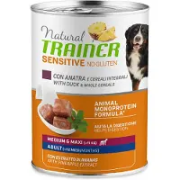NATURAL TRAINER 24x400g Ankka & Täysjyvävilja Sensitive Ei gluteenia