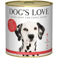 Dog´s Love 6x 800g Dog's Love Adult naudanliha märkäruokaa koirille