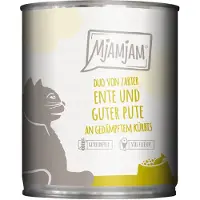 MjAMjAM 12x 800g Duo Tender Duck & Good Turkey on Steamed Pumpkin Wet Cat Food (Duo Ankka & Hyvä Kalkkuna Höyrytetyn Kurpitsan päällä)