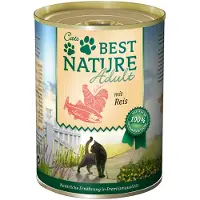 Best Nature 12x400g Adult lohi, kana & riisi kissan märkäruoka