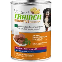 NATURAL TRAINER 6x400g Sensitive No Gluten Adult lammas ja täysjyvävilja