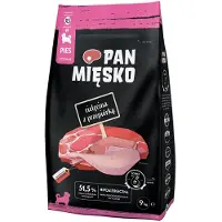 PAN MIĘSKO Vasikanliha viiriäisellä XS - kuivaruoka pennuille - 9kg