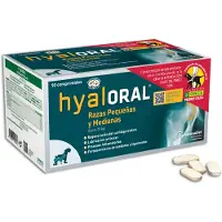 Hyaloral 90 tablettia razas pequeñas y medianas täydennysrehu koirille