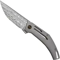 We Knife Speedliner Linerlock Damascus
