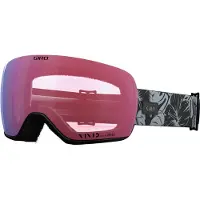 Giro Article II laskettelulasit - Lumilautailulasit miehille ja naisille - musta/harmaa kasvitieteellinen Lux-hihna ja VIVID Pink/VIVID infrapunalins