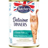 Butcher's 24x400g Delicious Dinners riista, märkäruokaa kissoille