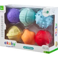 Akuku Pehmeä aistipallosetti 6 kpl
