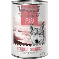 Wolf of Wilderness 6x400g Red Meat Ruby Midnight sikaa, nautaa & kania
