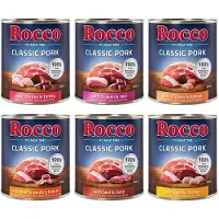 Rocco 6x800g Classic Pork lajitelma koiran märkäruoka