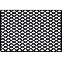 Dixie Black Grid Ovimatto 60x90 Cm - Kuviolliset matot Kumi Musta - 37426