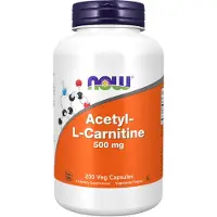 Now Asetyyli-L-karnitiini, 500 mg - 200 kapselia
