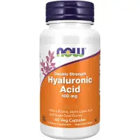 Now , Hyaluronic Acid With L-Proline, Alpha Lipoic Acid and Grape Seed Extract, 100 mg, 60 Veg Capsules