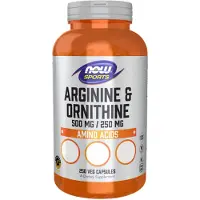 Now Arginiini & ornitiini, 500/250 - 250 kapselia