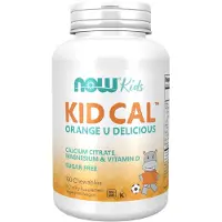 NOW,NOW Foods,NOW,NOW Foods Kid Cal, Sur Appelsiini - 100 purutablettia