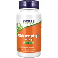 NOW,NOW Foods,NOW,NOW Foods Klorofylli, 100 mg - 90 kasviskapselia