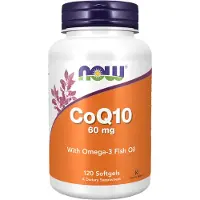 Now CoQ10 Omega-3, 60 mg - 120 pehmeää kapselia