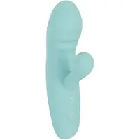 You2Toys Cuties - Soft rabbit-vibraattori, pehmeää silikonia, klitoriskiihotin, kaksi moottoria, pienitaajuuksinen, turkoosi
