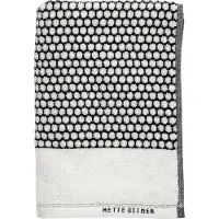 Mette Ditmer Grid pyyhe 50 x 100 cm Musta-off white