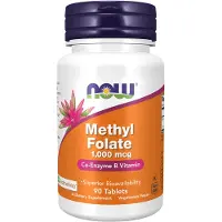 Now Methyl Folate 1000Mcg 90 kpl