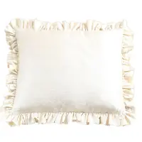 Mimou Ruffle Tyyny 50x60 Cm Kermanvalkoinen - Koristetyynyt & Suojukset Pellava Creme - CUL181