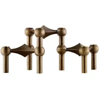 STOFF Nagel kynttilänjalka 3-pakkaus Bronzed brass