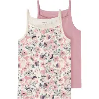 Name it Nostalgia Flower Strap Hihaton Aluspaita 2 Yksiköt