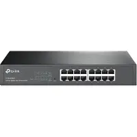 TP-LINK – Network switch, 16-port 10/100/1000Mbps, RJ45, black (TL-SG1016DE)