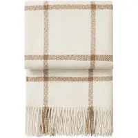 Elvang Denmark Tartan Huopa 130x190 Cm Ivory - Huovat & Peitteet Alpakanvilla Norsunluu - 70013-IVORY