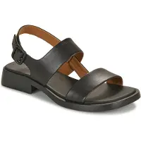 Camper for woman. K201486-005 Dana leather sandals black (39), Flat, Buckle, Casual