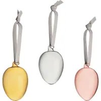 Iittala lasimunat 3 kpl, keltainen - harmaa - puuteri