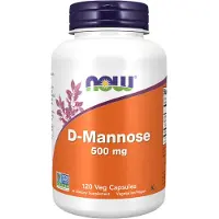 NOW,NOW Foods,NOW,NOW Foods D-Mannoosi, 500 mg - 120 kasviperäistä kapselia