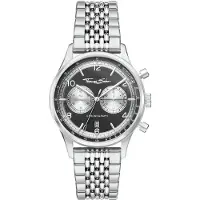 Thomas Sabo Rebel at heart Chronograph silver black WA0375-201-203-40 MM