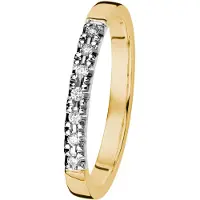 Kohinoor 033-244v-07 Timanttisormus valkokulta Cristal 16