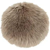 House Nordic Pyöreä istuinalusta harmaasta keinoturkista, Ø 35 cm