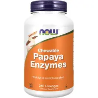 NOW,NOW Foods,NOW,NOW Foods Papaijansiemenneste, purutabletit - 360 purutablettia