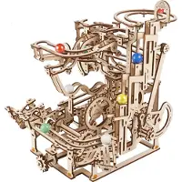 Ugears Puinen Mekaaninen Rakennussarja: Kuularata Monitasoisella Nostimella