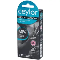 Ceylor Non-Latex Ultra Thin – Superohuet ja Lateksittomat Kondomit 6 pcs