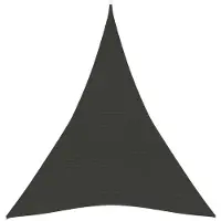 vidaXL Aurinkopurje 160 g/m² antrasiitti 3x4x4 m HDPE