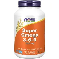 Now Super Omega 3-6-9 1200 mg - 180 pehmytkapseliä